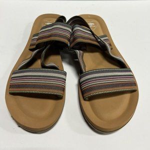 Rocket Dog Multicolor Striped Sandals